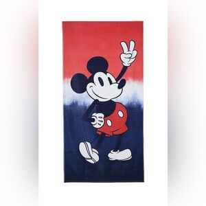 Disney Mickey Mouse Printed Beach Towel Comfy Cozy X-Large Size 36” x 72” Cotton